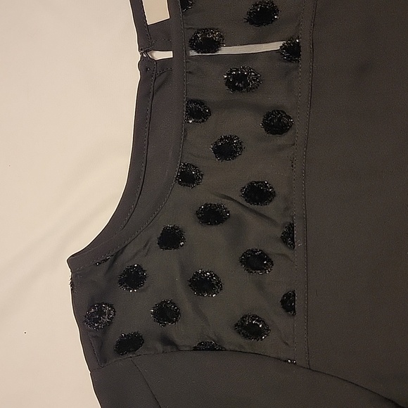 Black Formal Evening Blouse - Picture 4 of 7